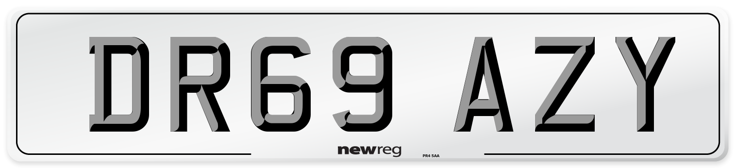 DR69 AZY Number Plate from New Reg